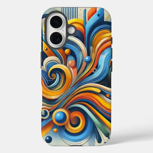 Vibrant Abstract iPhone Case (Back)