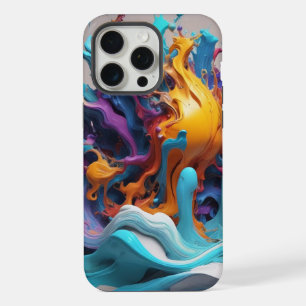 Vibrant Abstract : Make Your Phone a Work of Art iPhone 15 Pro Max Case