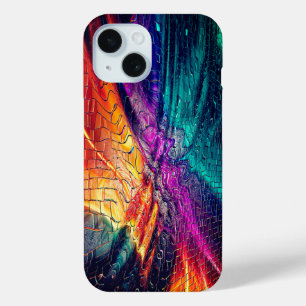 Vibrant Abstract Mosaic iPhone 15 Case