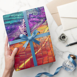 Vibrant Abstract Mosaic Wrapping Paper