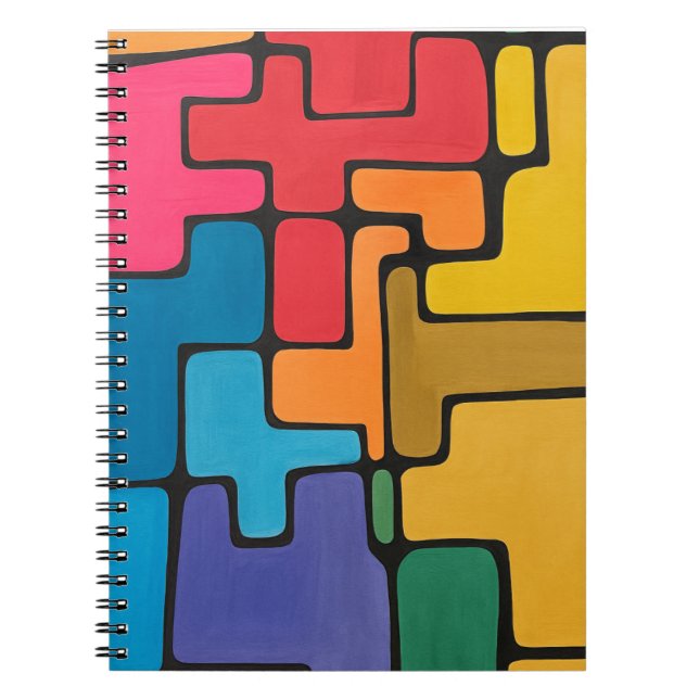 Vibrant Abstract    Notebook (Front)
