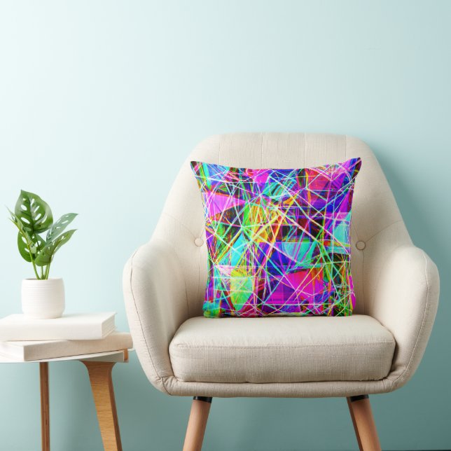 Vibrant Abstract Pattern Design Cushion (Chair)