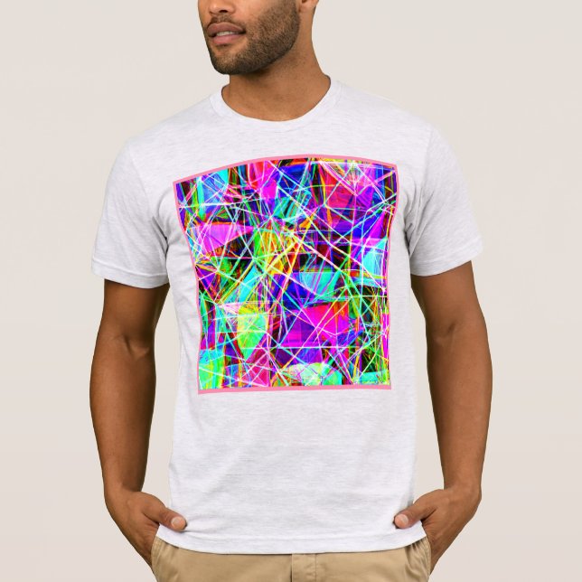 Vibrant Abstract Pattern Design T-Shirt (Front)