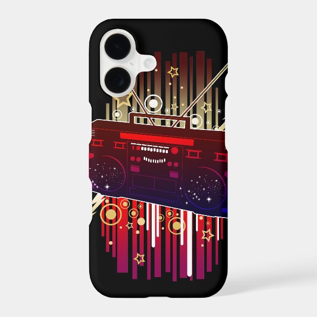 Vibrant Abstract Speaker Art With Retro Cosmic (Back)