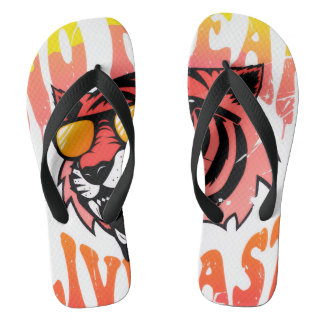 Vibrant Abstract Summer Geometric Pattern Jandals