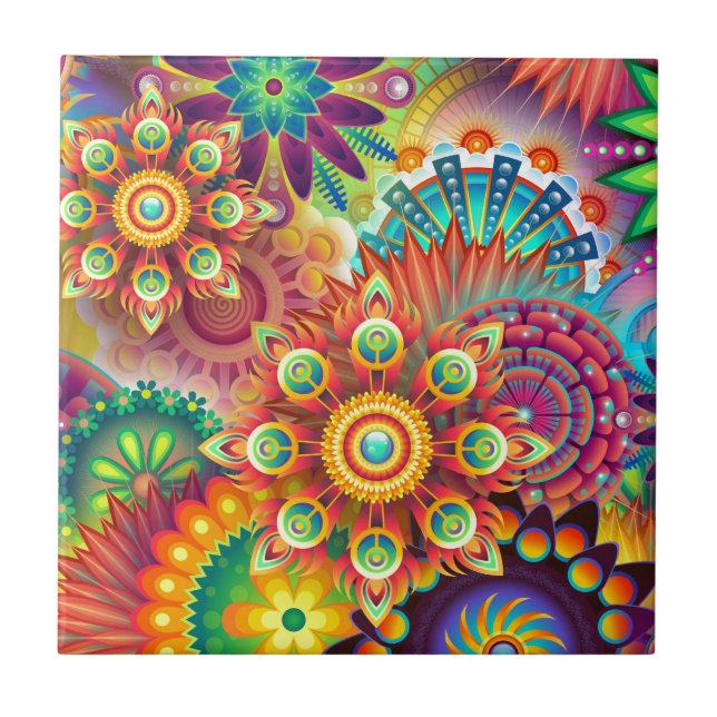 Vibrant Abstract Tile (Front)