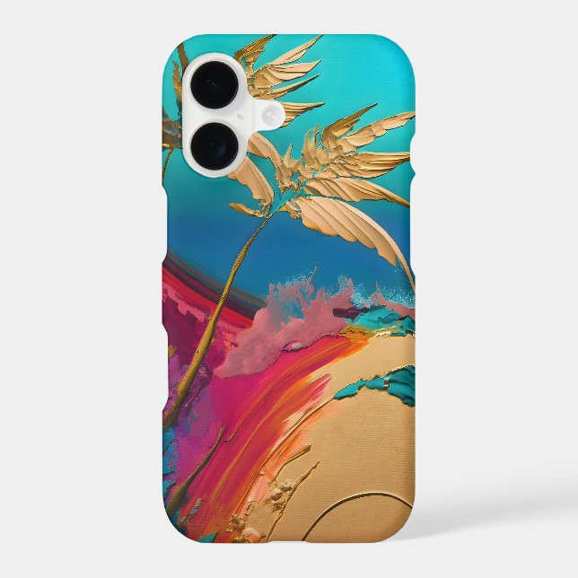 Vibrant Abstract Tropical Beach Scene (Back)