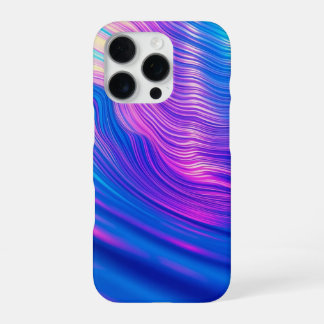 Vibrant Abstract Waves Modern Esthetic Design iPhone 16 Pro Case