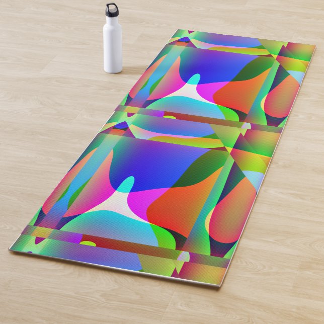 Vibrant Abstract Yoga Mat (In Situ)