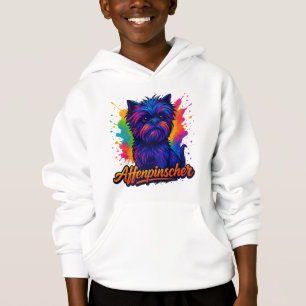 Vibrant Affenpinscher Pop Art Portrait – Colourful