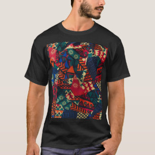 Vibrant African Geometric Tribal Abstract Pattern  T-Shirt