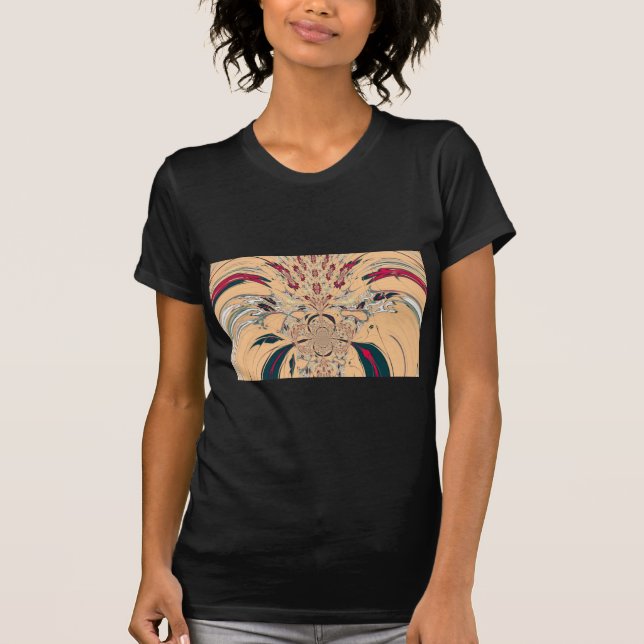 Vibrant African Kaleidoscope: A Peachy Delight T-Shirt (Front)