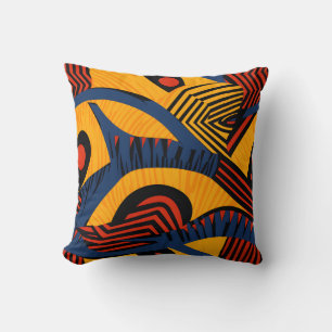 Vibrant African Pattern Cushion