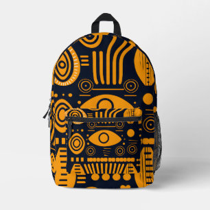 Vibrant African Pattern Printed Backpack