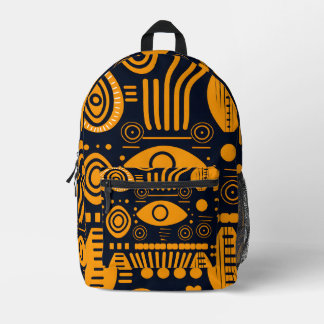 Vibrant African Pattern Printed Backpack