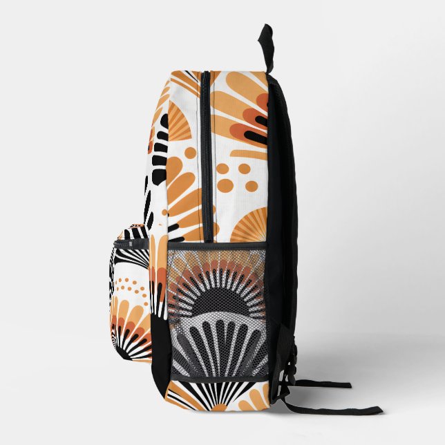 Vibrant African Pattern Printed Backpack (Right)