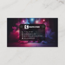 Vibrant and Bold Business Card with Creative Style