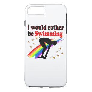 VIBRANT AND COLOR I WOULD RATHER BE SWIMMING Case-Mate iPhone CASE