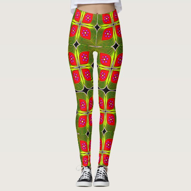 Vibrant and Comfortable Colourful Leggings (Front)