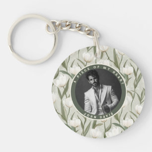 Vibrant Anniversary Gifts For Husband Tulip Flower Key Ring