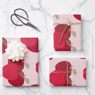 Vibrant Apple Mark Wrapping Paper for Unique Gifts