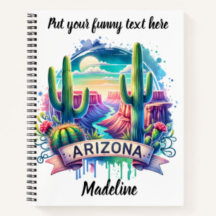 Vibrant Arizona desert beauty Notebook