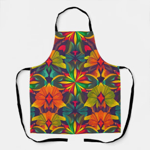 Vibrant Art Apron - Colorful Digital Print