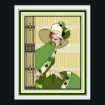 Vibrant Art Deco Fashion Ad 16 x 20 Poster<br><div class="desc">Nice,  Art Deco,  Fashion Poster 16 x 20</div>