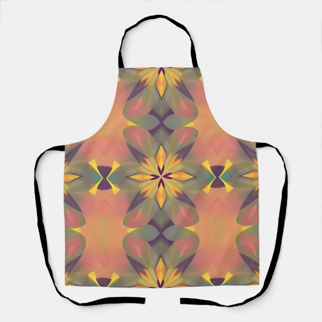 Vibrant Artistic Apron - Stylish Decorative Design (Front)