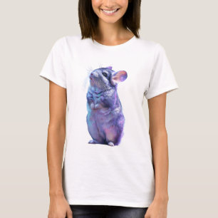 Vibrant Artistic Watercolor Chinchilla Women T-Shirt