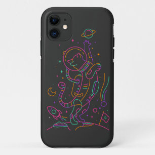 Vibrant Astro Cat Case-Mate iPhone Case