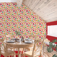 Vibrant Autumn Leaves Multi-Coloured Pattern