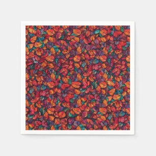 Vibrant Autumn Leaves Napkin