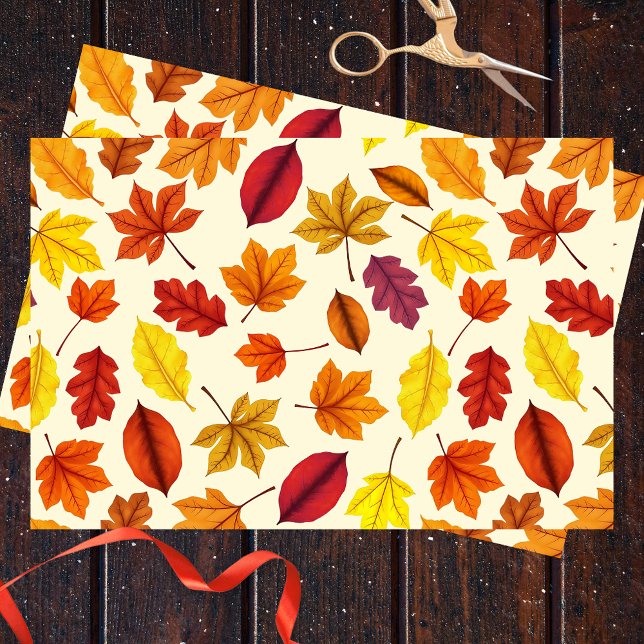 Vibrant Autumn Leaves Tissue Paper (Creator Uploaded)