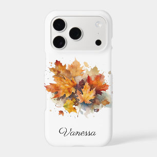 Vibrant Autumn Maple Watercolor, custom