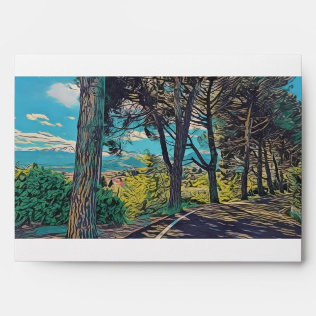 Vibrant Autumn Path envelope (Front)