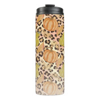 Vibrant Autumn Pattern with Pumpkins, Gourds