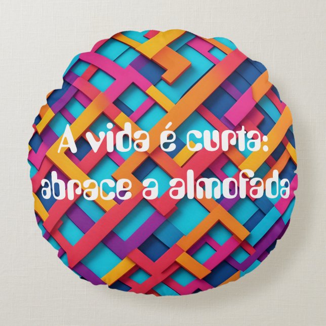 Vibrant Awakening Round Cushion (Front)