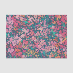 Vibrant Azalea Floral Tissue Paper
