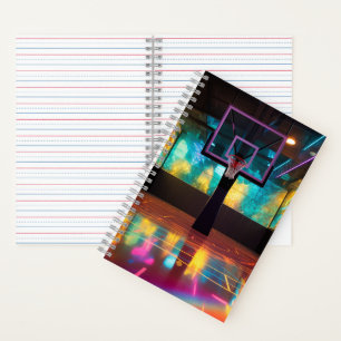 Vibrant Basketball Spiral Notebook