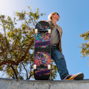 Vibrant Basketball Victory Graphic Pro Skateboard