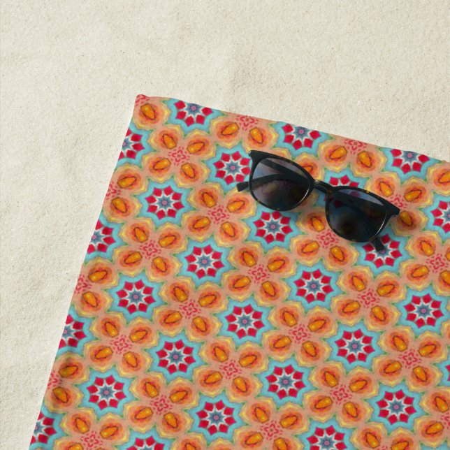 Vibrant Beauty Beach Towel (In Situ)