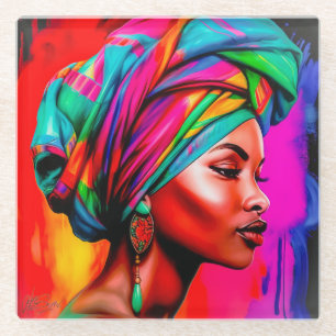 Vibrant Beauty Series 1 Glass Coaster