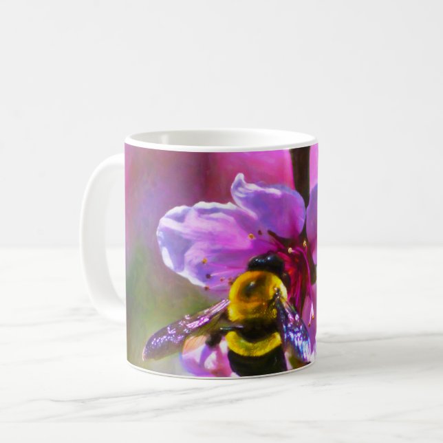 Vibrant Bee Coffee Mug (Front Left)