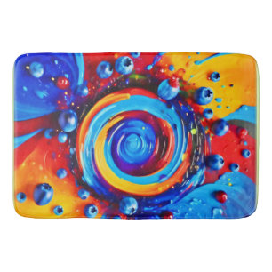Vibrant Berry Vortex Bath Mat