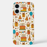 Vibrant Birthday Party Seamless Pattern