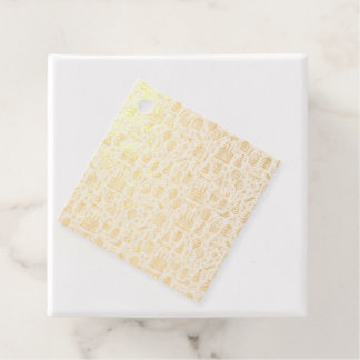Vibrant Birthday Party Seamless Pattern Favour Tags