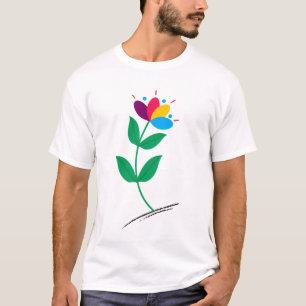 Vibrant Bloom: A Colourful Floral Delight T-Shirt