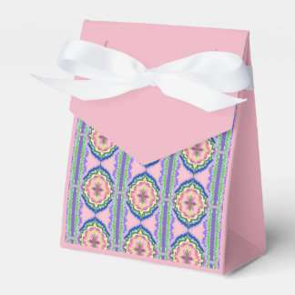 Vibrant Bloom Kaleidoscope: Pink & Emerald Mandala Favour Box