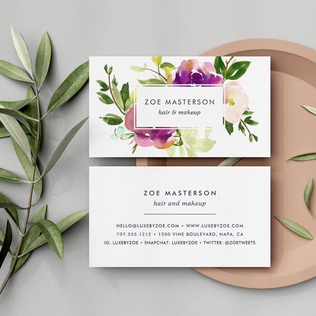 Vibrant Bloom | Modern Floral Business Card (Creator Uploaded)